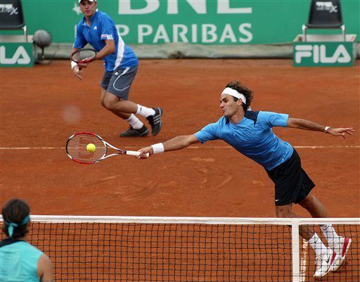 包含德国网球队绝杀意大利网球队，费德勒制霸全场的词条